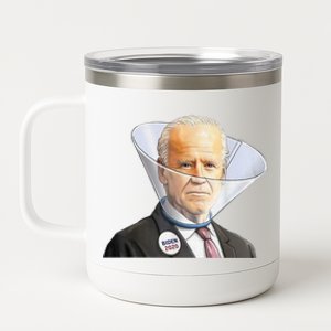 Funny Anti Biden And Dog Cone Impeach Biden 12 oz Stainless Steel Tumbler Cup