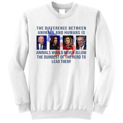 Funny Anti Biden Never Allow The Dumbest To Lead Democrats Sweatshirt