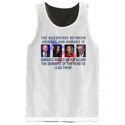 Funny Anti Biden Never Allow The Dumbest To Lead Democrats Mesh Reversible Basketball Jersey Tank