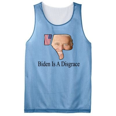 Funny Anti Biden Tee Biden Is A Disgrace Mesh Reversible Basketball Jersey Tank