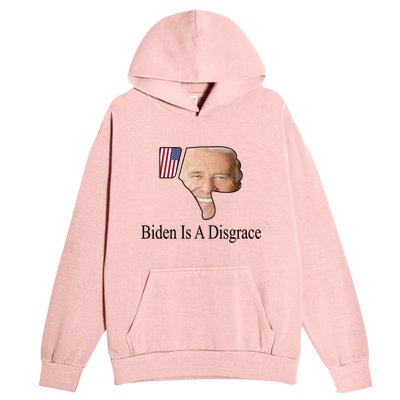 Funny Anti Biden Tee Biden Is A Disgrace Urban Pullover Hoodie