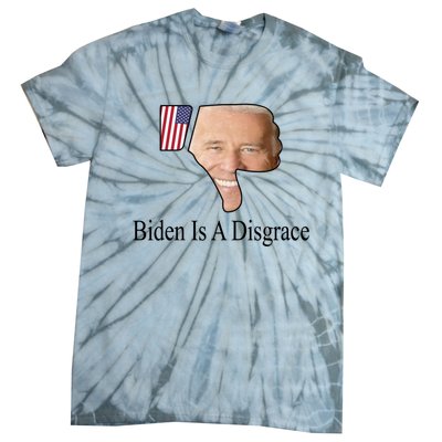 Funny Anti Biden Tee Biden Is A Disgrace Tie-Dye T-Shirt