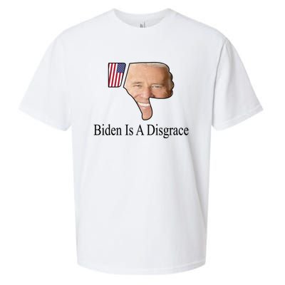 Funny Anti Biden Tee Biden Is A Disgrace Sueded Cloud Jersey T-Shirt