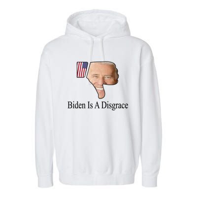 Funny Anti Biden Tee Biden Is A Disgrace Garment-Dyed Fleece Hoodie