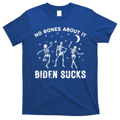 Funny Anti Biden Halloween Biden Sucks Dancing Skeletons Gift T-Shirt