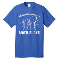 Funny Anti Biden Halloween Biden Sucks Dancing Skeletons Gift Tall T-Shirt