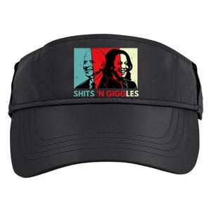 Funny Anti Biden Harris Shits 'N Giggles Political Gift Adult Drive Performance Visor