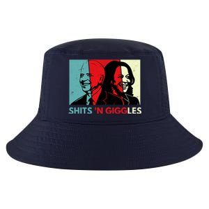 Funny Anti Biden Harris Shits 'N Giggles Political Gift Cool Comfort Performance Bucket Hat