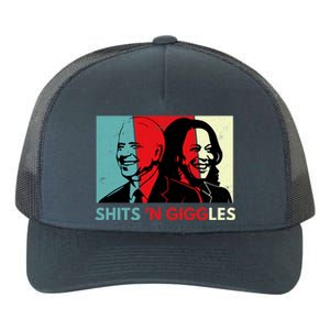 Funny Anti Biden Harris Shits 'N Giggles Political Gift Yupoong Adult 5-Panel Trucker Hat