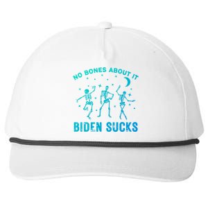 Funny Anti Biden Halloween Biden Sucks Dancing Skeletons Meaningful Gift Snapback Five-Panel Rope Hat