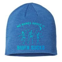 Funny Anti Biden Halloween Biden Sucks Dancing Skeletons Meaningful Gift Sustainable Beanie