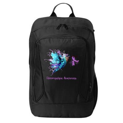 Fibromyalgia Awareness Bird Cancer Nurse City Backpack