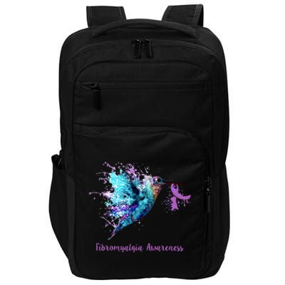 Fibromyalgia Awareness Bird Cancer Nurse Impact Tech Backpack