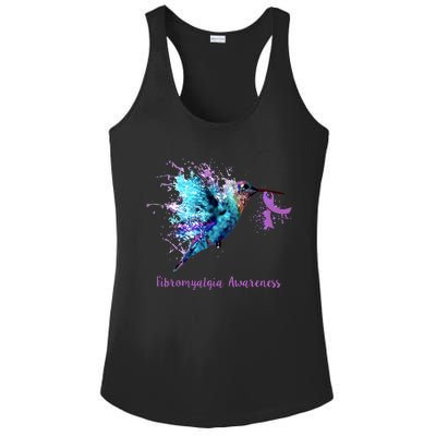 Fibromyalgia Awareness Bird Cancer Nurse Ladies PosiCharge Competitor Racerback Tank