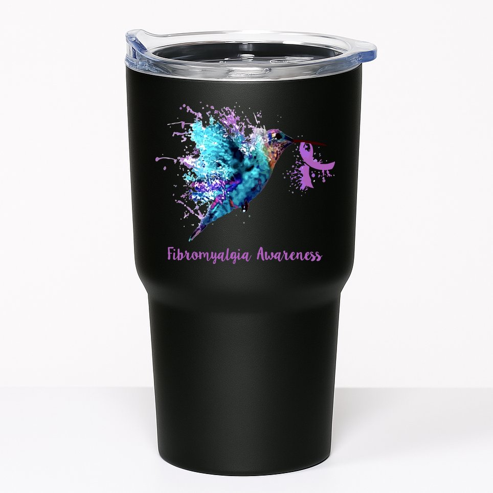 Fibromyalgia Awareness Bird Cancer Nurse Tumbler