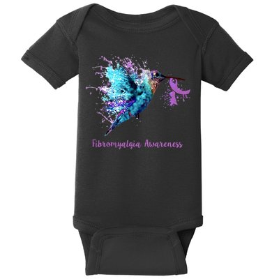 Fibromyalgia Awareness Bird Cancer Nurse Baby Bodysuit