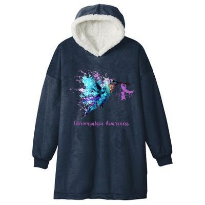 Fibromyalgia Awareness Bird Cancer Nurse Hooded Wearable Blanket