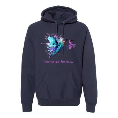 Fibromyalgia Awareness Bird Cancer Nurse Premium Hoodie