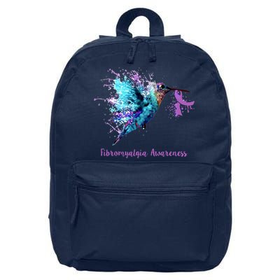 Fibromyalgia Awareness Bird Cancer Nurse 16 in Basic Backpack