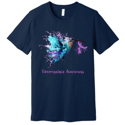 Fibromyalgia Awareness Bird Cancer Nurse Premium T-Shirt