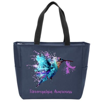 Fibromyalgia Awareness Bird Cancer Nurse Zip Tote Bag