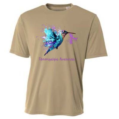 Fibromyalgia Awareness Bird Cancer Nurse Cooling Performance Crew T-Shirt