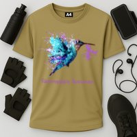 Fibromyalgia Awareness Bird Cancer Nurse Cooling Performance Crew T-Shirt