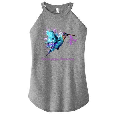 Fibromyalgia Awareness Bird Cancer Nurse Women's Perfect Tri Rocker Tank