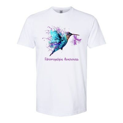 Fibromyalgia Awareness Bird Cancer Nurse Softstyle CVC T-Shirt