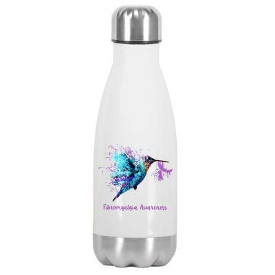 Fibromyalgia Awareness Bird Cancer Nurse Stainless Steel Insulated Water Bottle