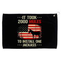 Funny Anti Biden It Took 2000 Mules To Install One Jackass Grommeted Golf Towel