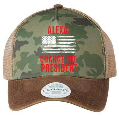 Funny Anti Biden Conservative  Legacy Tie Dye Trucker Hat