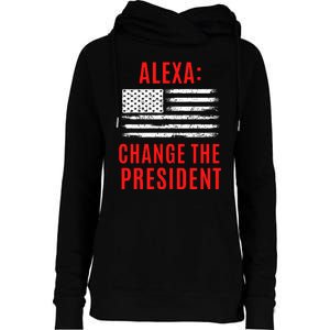 Funny Anti Biden Conservative  Womens Funnel Neck Pullover Hood