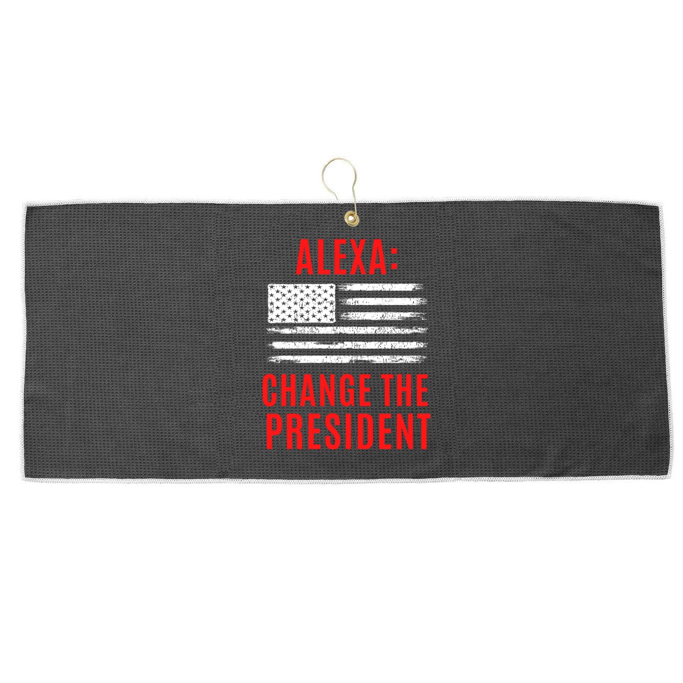 Funny Anti Biden Conservative  Large Microfiber Waffle Golf Towel