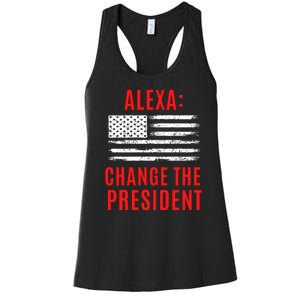 Funny Anti Biden Conservative  Women's Racerback Tank