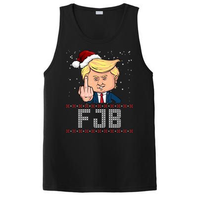 FJB Anti Biden Trump Flicking Off Ugly Christmas PosiCharge Competitor Tank