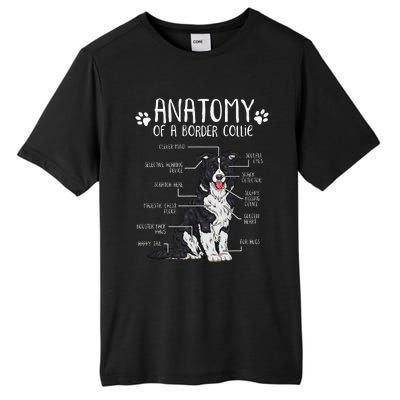 Funny Anatomy Border Collie Dog Lover Tall Fusion ChromaSoft Performance T-Shirt