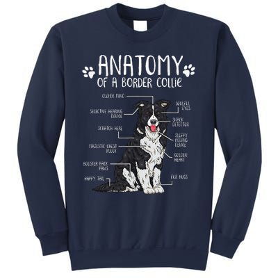 Funny Anatomy Border Collie Dog Lover Sweatshirt