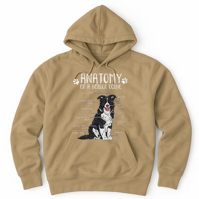 Funny Anatomy Border Collie Dog Lover Hoodie