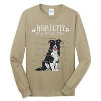 Funny Anatomy Border Collie Dog Lover Tall Long Sleeve T-Shirt