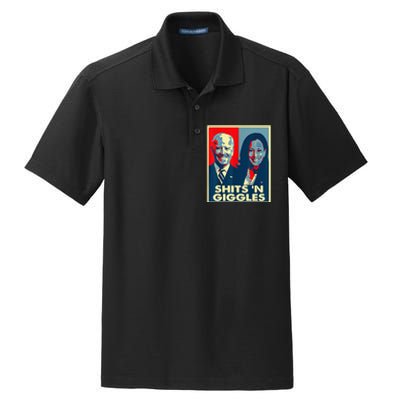 Funny Anti Biden Harris Shits N Giggles Political Dry Zone Grid Polo