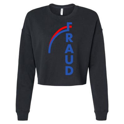 Fraud Anti Biden Cropped Pullover Crew