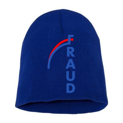 Fraud Anti Biden Short Acrylic Beanie