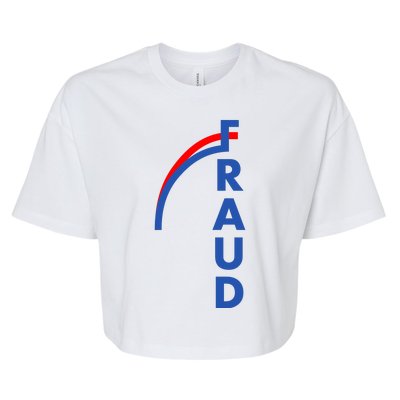 Fraud Anti Biden Bella+Canvas Jersey Crop Tee