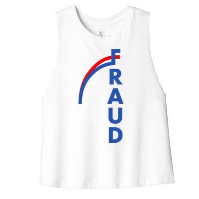 Fraud Anti Biden Women's Racerback Cropped Tank