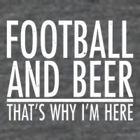 Football And Beer That's Why I'm Here Backpack
