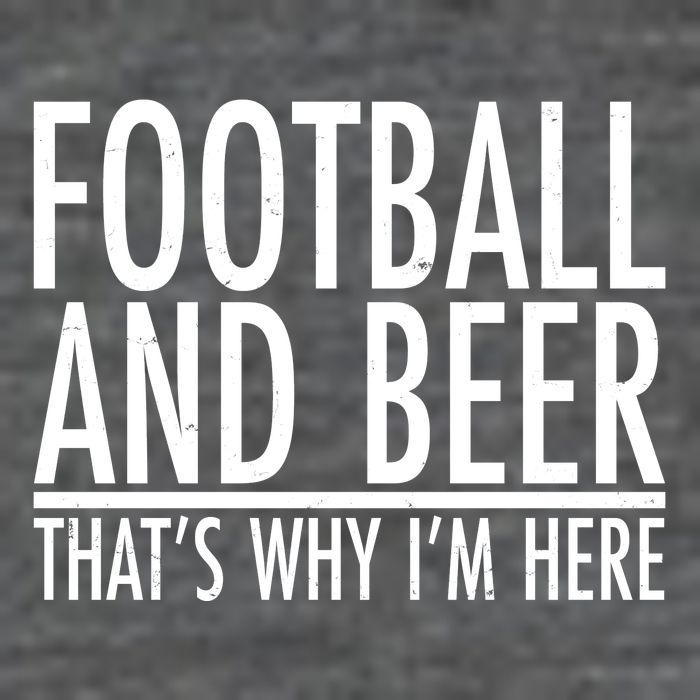 Football And Beer That's Why I'm Here Backpack