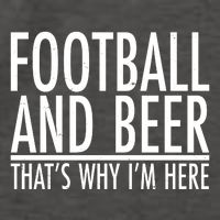 Football And Beer That's Why I'm Here Vector Backpack