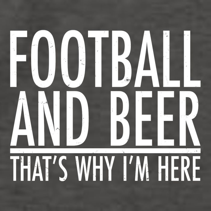 Football And Beer That's Why I'm Here Vector Backpack