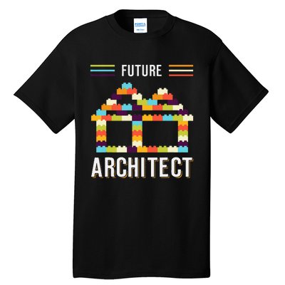 Future Architect Building Blocks Brick Gift for Cute  Tall T-Shirt